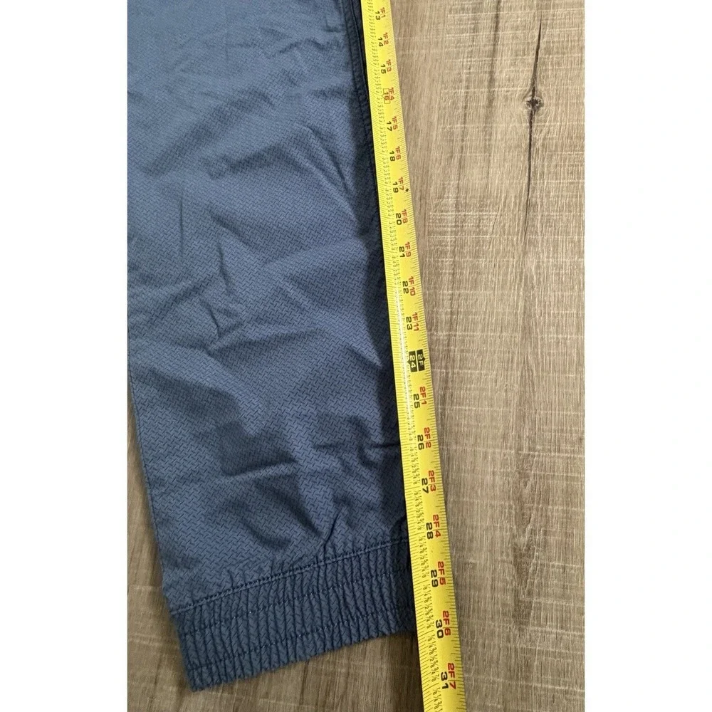 Express Men's Blue Cotton Knit‎ Jogger Pants Slim Tapered Elastic Waist 36